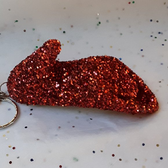 Coming Soon! Ruby Slipper Wizard Oz Inspired Handcrafted Acrylic Keychain Shoe - Picture 11 of 15